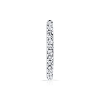 14K White Gold Round 0.30CTW Diamond Wedding Band