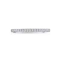 14K White Gold Round 0.15CTW Diamond Wedding Band
