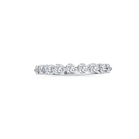14K White Gold Round 0.75CTW Diamonds Shared-Prong Band