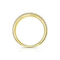 14K Yellow Gold Round 0.39CTW Diamond Wedding Band