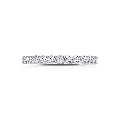 14K White Gold Round 0.50CTW Diamond Wedding Band