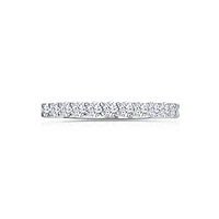 14K White Gold Round 0.50CTW Diamond Wedding Band