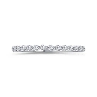 14K White Gold Round 0.25CTW Diamond Shared-Prong Band