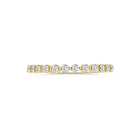 14K Yellow Gold Round 0.25CTW Diamond Shared-Prong Band