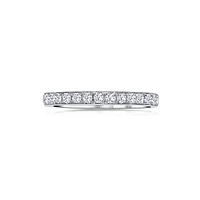 14K White Gold Round 0.33CTW Diamond Wedding Band