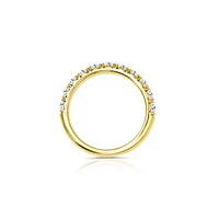 14K Yellow Gold Round 1.00CTW Diamond Band