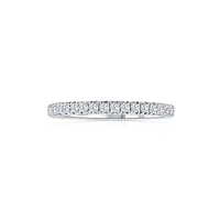 14K White Gold Round 0.50CTW Diamond Band