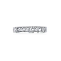 14K White Gold Round 0.75CTW Diamond Band