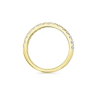 14K Yellow Gold Round 0.50CTW Diamond Band