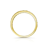 14K Yellow Gold Round 0.50CTW Diamond Band