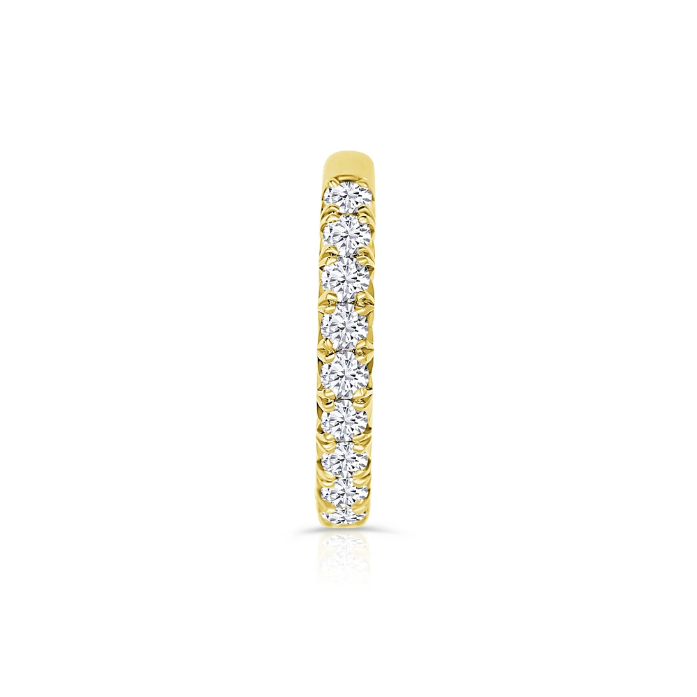 14K Yellow Gold Round 0.50CTW Diamond Band