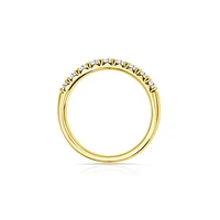 14K Yellow Gold Round 0.50CTW Diamond Band