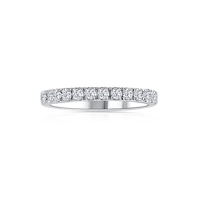 14K White Gold Round 0.50CTW Diamond Band