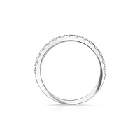 14K White Gold Round 0.50CTW Diamond Band