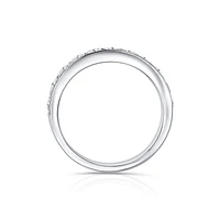 14K White Gold Round 1.00CTW Channel-Set Diamond Band