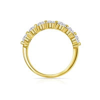 14K Yellow Gold Round 1.00CTW Shared Prong Diamond Band