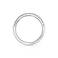14K White Gold Round 0.23CTW Diamond Wedding Band