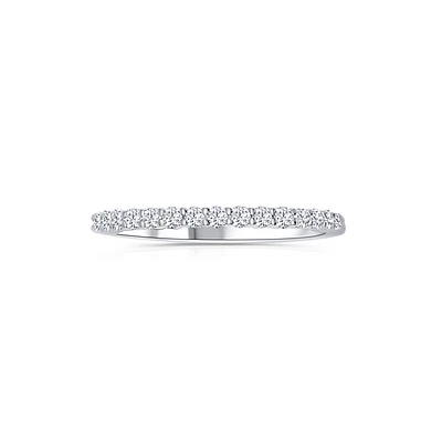 14K White Gold Round 0.33CTW Diamond Band