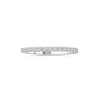 14K White Gold Round 0.33CTW Diamond Band