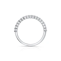 14K White Gold Round 0.33CTW Diamond Band