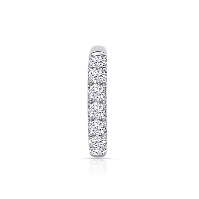 14K White Gold Round 0.99 Diamond Band