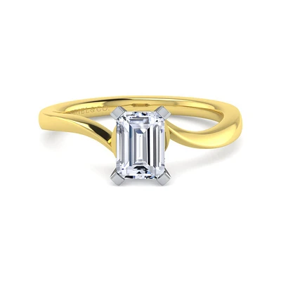Gabriel & Co 6.5 x 5 Engagement Ring 14K Gold Contemporary ER11588E4M4JJJ