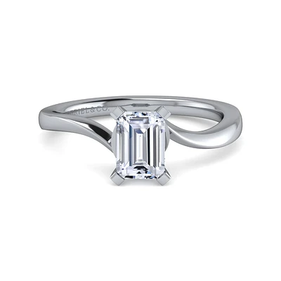 Gabriel & Co 6.5 x 5 Engagement Ring Platinum Contemporary ER11588E4PTJJJ