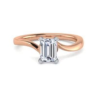 Gabriel & Co 6.5 x 5 Engagement Ring 14K Two-Tone Gold Contemporary ER11588E4T4JJJ