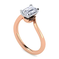 Gabriel & Co 6.5 x 5 Engagement Ring 14K Two-Tone Gold Contemporary ER11588E4T4JJJ