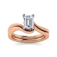 Gabriel & Co 6.5 x 5 Engagement Ring 14K Two-Tone Gold Contemporary ER11588E4T4JJJ