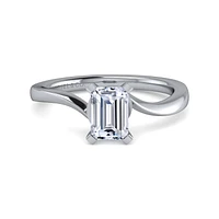 Gabriel & Co 6.5 x 5 Engagement Ring 14K White Gold Contemporary ER11588E4W4JJJ