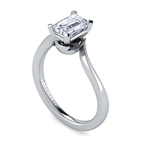 Gabriel & Co 6.5 x 5 Engagement Ring 14K White Gold Contemporary ER11588E4W4JJJ