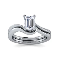 Gabriel & Co 6.5 x 5 Engagement Ring 14K White Gold Contemporary ER11588E4W4JJJ