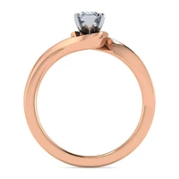 Gabriel & Co 9x4.5 Engagement Ring 14K Two-Tone Gold Contemporary ER11588M3T4JJJ