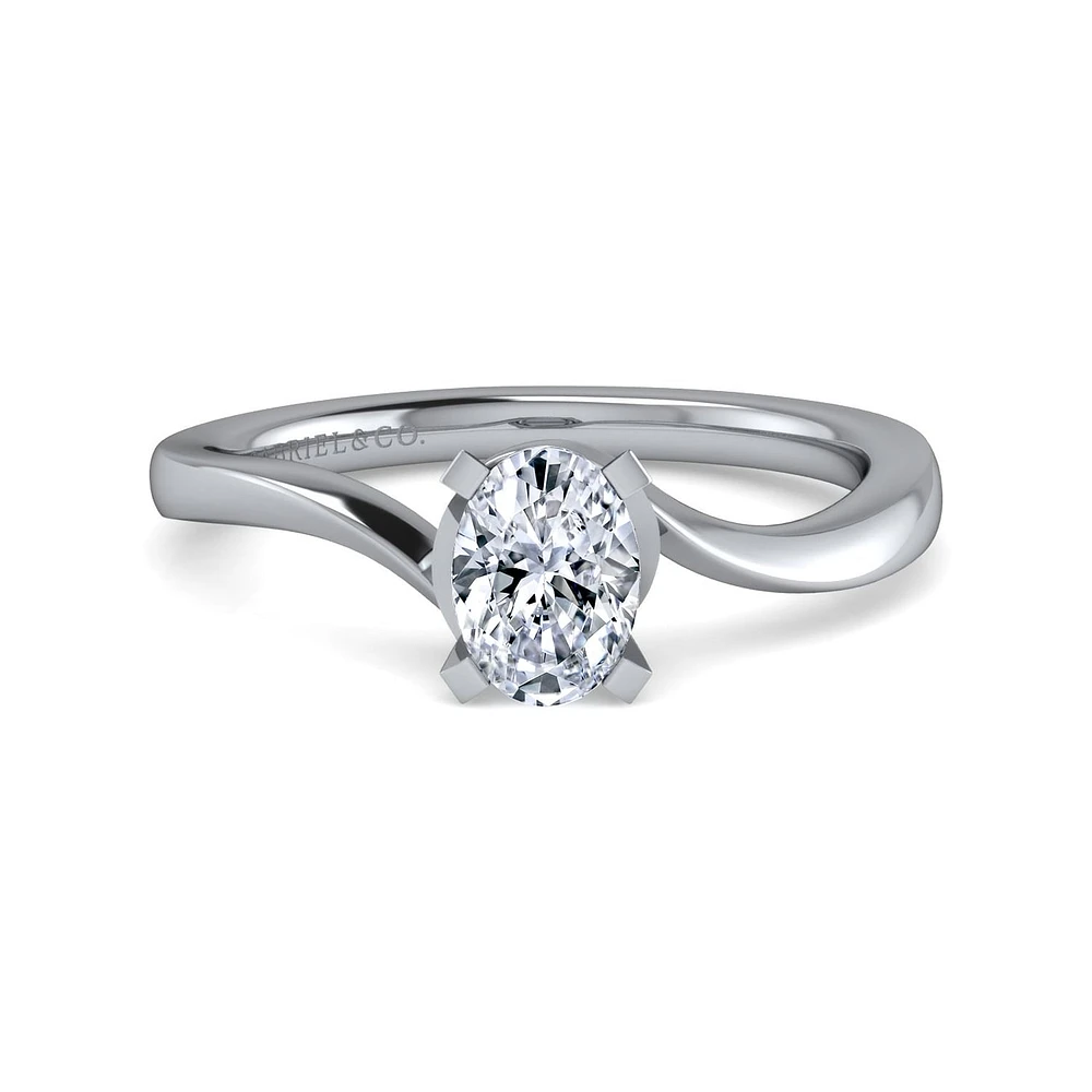 Gabriel & Co 7.5x5 Engagement Ring Platinum Contemporary ER11588O3PTJJJ