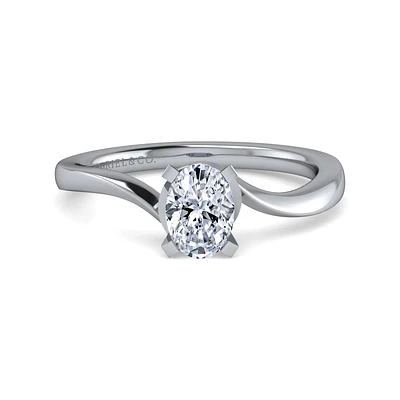 Gabriel & Co 7.5x5 Engagement Ring Platinum Contemporary ER11588O3PTJJJ
