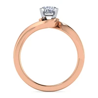 Gabriel & Co 7.5x5 Engagement Ring 14K Two-Tone Gold Contemporary ER11588O3T4JJJ