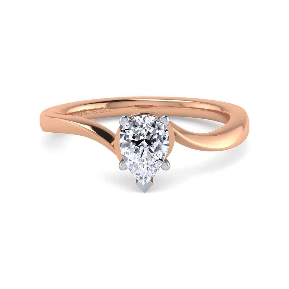 Gabriel & Co 5.75 Engagement Ring 14K Two-Tone Gold Contemporary ER11588P3T4JJJ