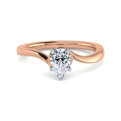Gabriel & Co 5.75 Engagement Ring 14K Two-Tone Gold Contemporary ER11588P3T4JJJ