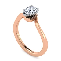 Gabriel & Co 5.75 Engagement Ring 14K Two-Tone Gold Contemporary ER11588P3T4JJJ