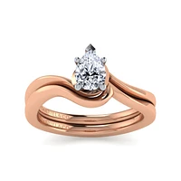 Gabriel & Co 5.75 Engagement Ring 14K Two-Tone Gold Contemporary ER11588P3T4JJJ