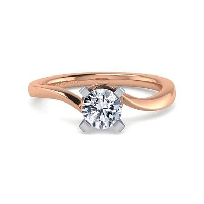 Gabriel & Co 5.75 Engagement Ring 14K Two-Tone Gold Contemporary ER11588R3T4JJJ