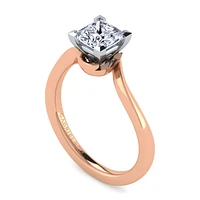 Gabriel & Co 5.5 Engagement Ring 14K Two-Tone Gold Contemporary ER11588S4T4JJJ