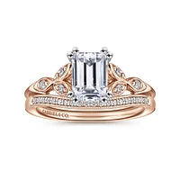 Gabriel & Co 6.5 x 5 Engagement Ring 14K Two-Tone Gold Victorian ER11721E4T44JJ