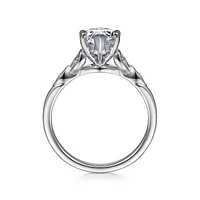 Gabriel & Co 12x6 Engagement Ring 14K White Gold Victorian ER11721M6W44JJ