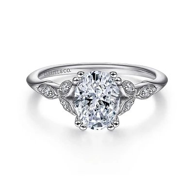 Gabriel & Co 8x5.5 Engagement Ring Platinum Victorian ER11721O4PT4JJ