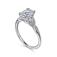 Gabriel & Co 8x5.5 Engagement Ring Platinum Victorian ER11721O4PT4JJ
