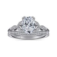 Gabriel & Co 8x5.5 Engagement Ring Platinum Victorian ER11721O4PT4JJ