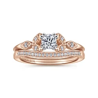 Gabriel & Co 4 Engagement Ring 14K Two-Tone Gold Victorian ER11721R1T44JJ