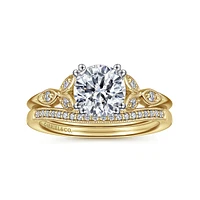 Gabriel & Co 6.5 Engagement Ring 14K Gold Victorian ER11721R4M44JJ